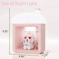 thumbnail image 5 of Pink Cat Night Light, Winter Snow House LED Lamp, Christmas Decoration Light-Up House with 3 Brightness Modes, Hall Switch, 3D Doll, Xmas Night Light Idea Gifts for Kids (Cute Cat), 5 of 6