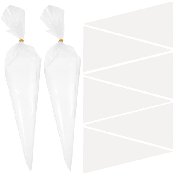 50 Pcs Pastry Bags Disposable Tile Grout Cement Piping Tools Construction Pointing or Masonry Work
