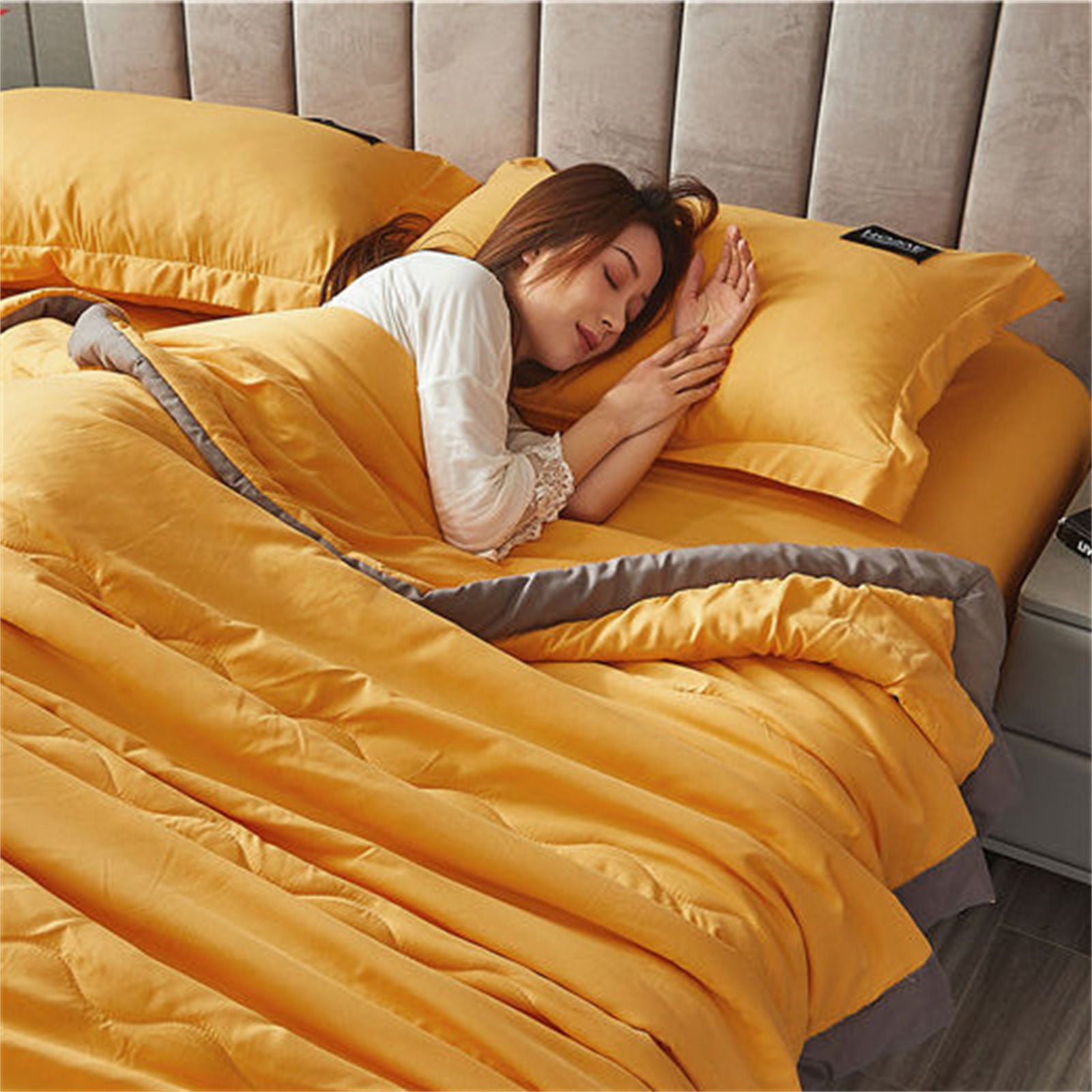 AQITTI Cooling Weighted Blanket for Hot Sleepers Double-Sided Microfiber Cool Heavy Blanket for Sleep Natural and Calming All Season