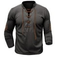 thumbnail image 1 of Chemises Décontractées pour Hommes Été Chemises d'Été Décontractées pour Hommes Chemise Rétro Col Montant Ajustée Manches Longues Chemise de Sport Décontractée T-Shirt, 1 of 7