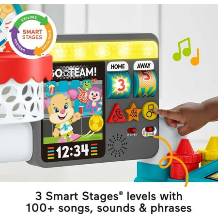 Fisher-Price Laugh & Learn 4-in-1 Game Experience Sports Activity Center & Toddler Learning Toy