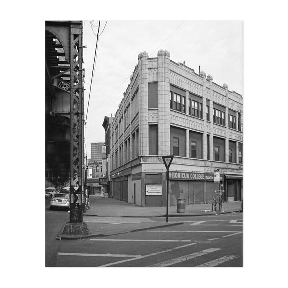 Broadway & Graham Avenue B&W - Brooklyn New York Photography Unframed Wall Art Print 8 x 10 inches