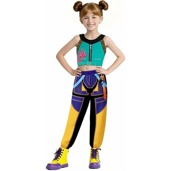 Pop Singer Costume for Girls, POP Group Costume for Kids, party Stage Star Cosplay Dress Up