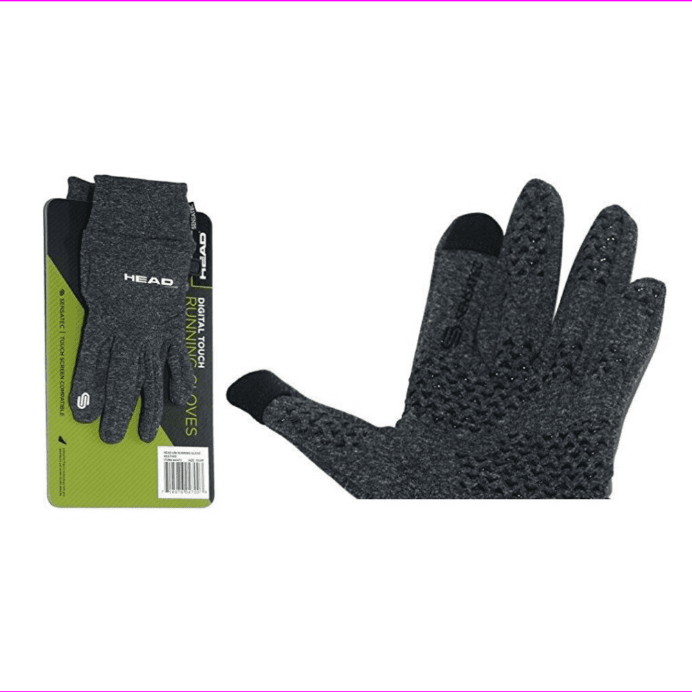 HEAD UNI RUNNING GLOVE DIGITAL SPORT WITH SENSATEC TOUCH (Grey, XS