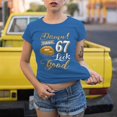 thumbnail image 2 of Damn I Look Good at 67 T-Shirt - Funny Birthday Tee for Women - Stylish Gift for Queen Turning 67, 2 of 4
