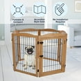 thumbnail image 5 of PETMAKER Extra Wide Freestanding Foldable Dog Gate, 5 of 6