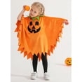 thumbnail image 6 of 6M-7T Toddler Boys Girls Halloween Costumes Kids Long Sleeve Pumpkin Cape Cloak Halloween Party Dress-up Outfits, 6 of 9