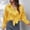Yellow, variant on Satin Shirt Women's Satin Imitation Silk Long Sleeved Shirt New European And Foreign Trade Border Clothing V Neck Shirts for Women V Neck Woman T Shirt Oversized T Shirts for Women Pattern Clothes for