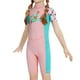 thumbnail image 1 of Trajes de baño para niños Traje de baño cómodo Traje de buceo para niñas y niños Espalda Rosa, 1 of 9
