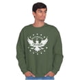 thumbnail image 4 of Defender Freedom Patriotic Eagle Unisex Plus Fleece Graphic Sweatshirt Brisco Brands 4X, 4 of 6