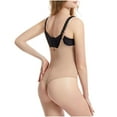 thumbnail image 5 of APEXFWDT Thong Shapewear Bodysuit for Women Tummy Control Open Bust Body Shaper Slimmer Shaping Thong Underwear Shapewear, 5 of 8
