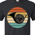 thumbnail image 4 of Inktastic French Horn Retro Music Sunset T-Shirt, 4 of 5