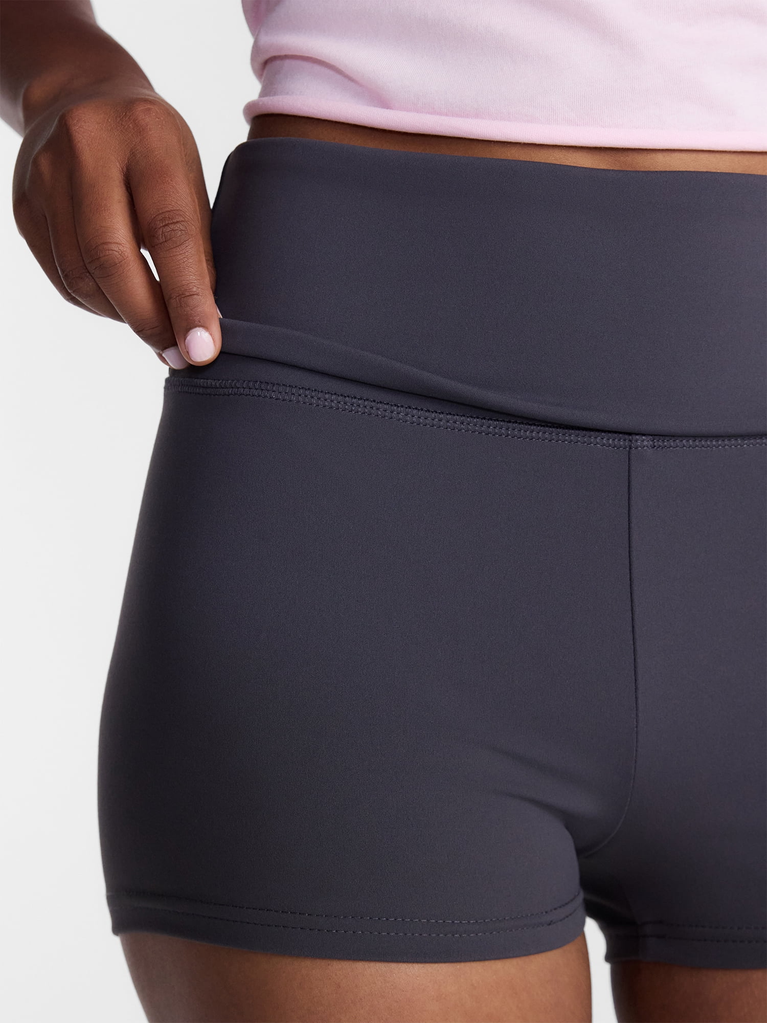 No Boundaries Foldover Shorts, 2.25" Inseam, Women's XXS-XXL