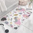 thumbnail image 3 of White Fairy Flower Pattern Flannel Non Slip Door Rugs,Washable Door Mats Indoor,Decorative Door Mats,Dirt-Resistant and Absorbent Doormat for Entrance,Bedroom,Kitchen,Bathroom,23.5x16in(60x40cm), 3 of 5