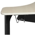 thumbnail image 5 of 28" Boomerang Height Adjustable School Desk with Backpack Hook- Maple, 5 of 6