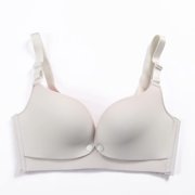 Women's Cotton One-Piece Seamless Front Buckle Anti-Sagging Nursing Bra