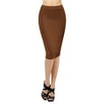 thumbnail image 4 of Thanth Womens Waist Band Streychy Solid Pencil Skirt(Plus Size Available), 4 of 4