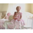 thumbnail image 3 of Girls Pink Smocked Dress Heirloom Hand-Smocked Floral Spring Dress Toddlers 4T, 3 of 3