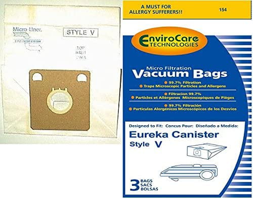 15 Eureka Style V Canister Vacuum Bags 52358 576898 52358A 6865 54923-10 