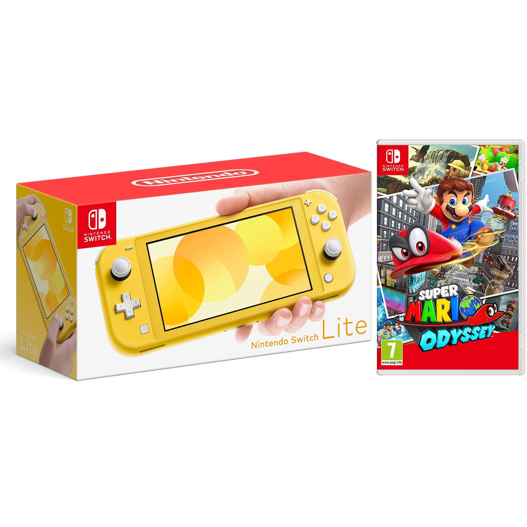 Nintendo Switch Lite 32GB Yellow and Witcher 3: Wild Hunt 