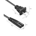 thumbnail image 5 of DJQ 2 Prong AC Power Cord Compatible with ONN 100008736, JBL PartyBox 100 200 300 1000 310 320 710 On-The-Go Bluetooth Speaker, ION Game Day Party Wireless Speaker Replacement Charger Cable, 5 of 6