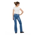 thumbnail image 2 of Forever 21 Women’s Denim Pants with Rhinestones and Embroidered Back Pocket, Straight Leg Jeans for Casual Outfits and Everyday Wear, 0-14, 2 of 6
