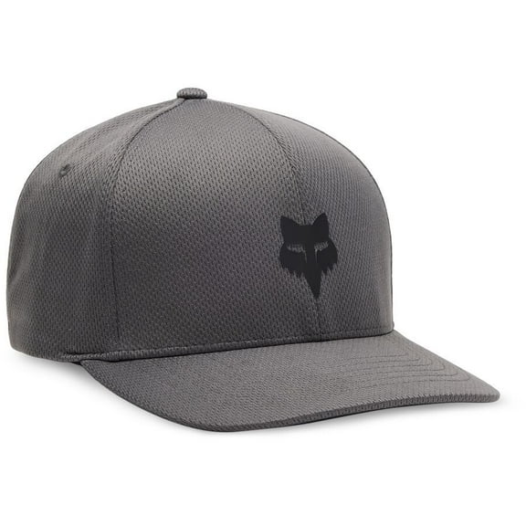 Fox Fox Head Tech Flexfit Hat (Sm-Md, Steel Gray)