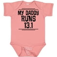 thumbnail image 3 of Inktastic My Daddy Runs Half Marathon Boys or Girls Baby Bodysuit, 3 of 5
