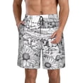 thumbnail image 1 of Balery Country Farm Scene Traje de Baño Estilo Hawaiano para Hombre, Shorts de Secado Rápido con Bolsillos-3X-Large, 1 of 6