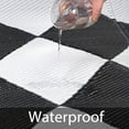 thumbnail image 6 of 9x12 Outdoor Rug for Patio Reversible, Plastic Straw Rug Waterproof Camping Rug Portable, Foldable Lightweight Mat for RV, Patio, Backyard, Deck, Picnic, Beach, Balcony (Black/White), 6 of 9