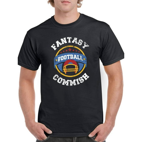 Fantasy Football Commish. T-Shirt Men -Smartprints Designs, Male Large