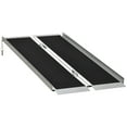 thumbnail image 1 of HOMCOM 5' Portable Wheelchair Ramp Aluminum Threshold Mobility Single-fold, 1 of 10