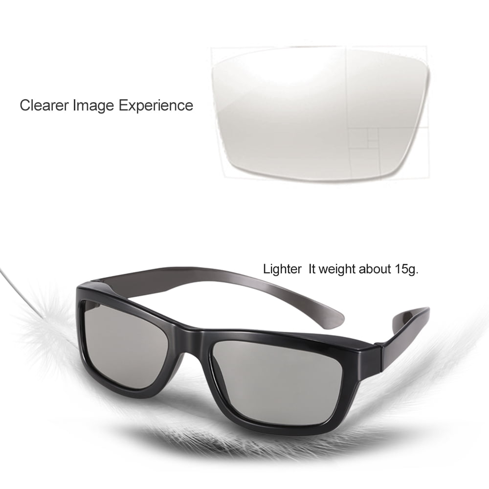 Docooler VQ163R Polarized Passive 3D Glasses para 3D TV Real 3D Cinemas para Sony Panasonic