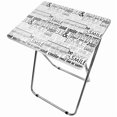 thumbnail image 1 of Happy Multi-Purpose Foldable Table, Black/White, 1 of 5