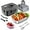 BLACK-90W, variant on 90W Electric Lunch Box with 2L Large Capacity Stainless Steel Removable Container for Adults,Heated Portable Food Warmer Lunch Box for Work,Leakproof Fast Heating