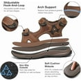 thumbnail image 4 of Rumpra Men's Quick-Dry Sport Sandals - Lightweight Water Shoes for Beach, Hiking & Swimming, 4 of 7
