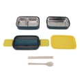 thumbnail image 2 of CHICIRIS Lunch Boxes, 1400ml Stainless Steel Lunchbox With Chopsticks Spoon, Microwave Safe, Portable 2 Layer Bento Boxes For Students, Office Workers, 2 of 8