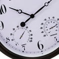 thumbnail image 2 of Outdoor Clock Display Temperature and Humidity Terraces Pools Patio Garden Wall Clock for Bathroom, 2 of 9
