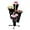 Black, variant on Black / White 2 Layers Flower Display Stand with 4 Bucket, Fresh Flowers Stand Moving Plant Stand with Wheels for Home,Garden,Florist