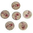 thumbnail image 2 of Buttons clothing accessories diy craft buttons coconut buttons 100PCS Round Painted Buttons Coconut Shell DIY Sewing Crafts 2 Holes Buttons 20mmColor 8 ANGGREK Otros, 2 of 8