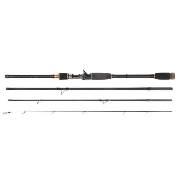 8 FT Ultralight Medium Rod 4 Pieces Carbon Fiber Fishing Pole 2.4cm