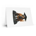 thumbnail image 2 of DistinctInk Greeting Card / Note Card - Bloodhound Graduation - PACK of 100, 2 of 7