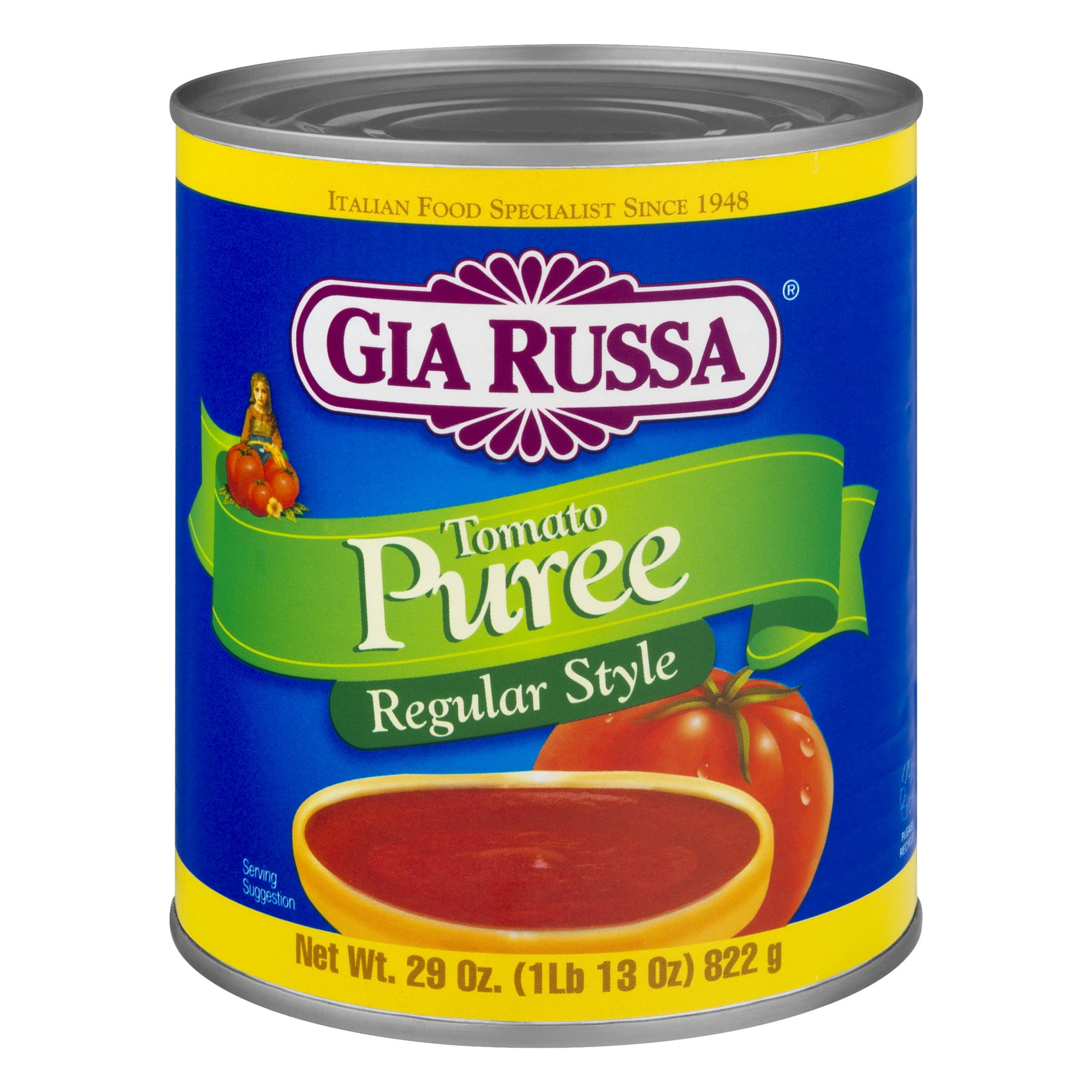 Gia Russa Tomato Puree Regular Style, 29 Oz