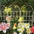 thumbnail image 6 of 4 Pack Metal Garden Trellis 86.7" x 19.7" Rustproof Expandable Garden Grid for Climbing Plants Outdoor Vine Support Cream White Heavy Duty Flower Frame, 6 of 9