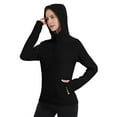 thumbnail image 2 of Yesfashion Women's Pullover Hoodie With Thumb Holes Long Sleeve Solid Zipper Tops For Women With Pocket, 2 of 5