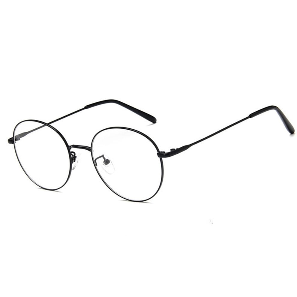 flat black eyeglasses