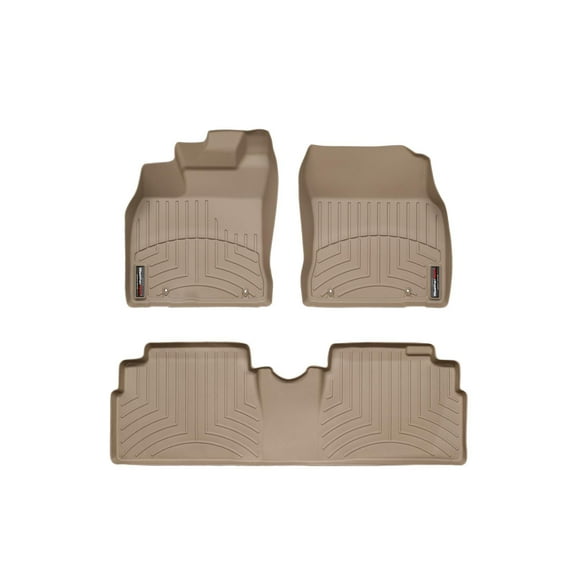 WeatherTech Custom Fit FloorLiners compatible with 2010-2011 Lexus HS - 1st & 2nd Row, Tan