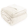 thumbnail image 3 of Regal Living Ultra Soft Plush Fleece Blanket, Double-Sided Cozy Warm Queen, Ivory, 92" x 90", 3 of 9