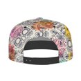 thumbnail image 4 of Haiem Skull and Flowers Classic Snapback Cap Flat Bill Hat Baseball Cap Adjustable Size Cotton Dad Hat, 4 of 9