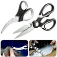 thumbnail image 1 of 2 Scissors 2 Pack Kitchen Shears Stainless Kitchen Scissors Multi Purpose Food Scissors Poultry Shears For Fish Meat Vegetables Herbs Dishwasher White, 1 of 8